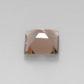 Cuarzo ahumado marrón natural de 4,05 ct, cuadrado, VVS-VS