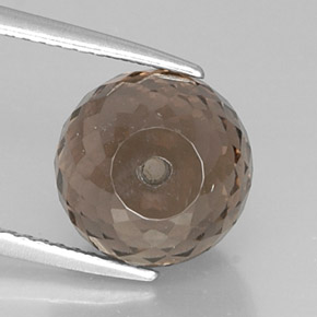 Cuarzo ahumado marrón natural de 7,00 ct, esfera / bola, VVS-VS