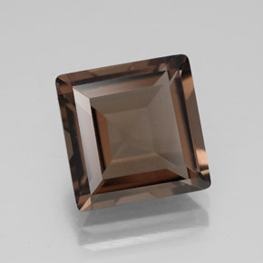 Cuarzo ahumado marrón natural de 4,50 ct, cuadrado, VVS-VS