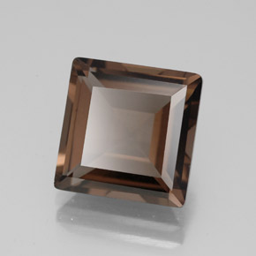Cuarzo ahumado marrón natural de 4,50 ct, cuadrado, VVS-VS
