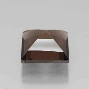 Cuarzo ahumado marrón natural de 4,50 ct, cuadrado, VVS-VS