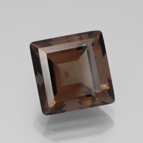Cuarzo ahumado marrón natural de 4,53 ct, cuadrado, VVS-VS