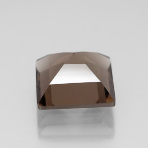 Cuarzo ahumado marrón natural de 4,30 ct, cuadrado, VVS-VS