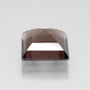 Cuarzo ahumado marrón natural de 4,15 ct, cuadrado, VVS