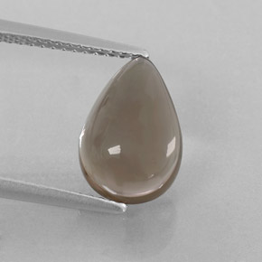 Cuarzo ahumado marrón natural de 3,26 ct, transparente, transparente / translúcido