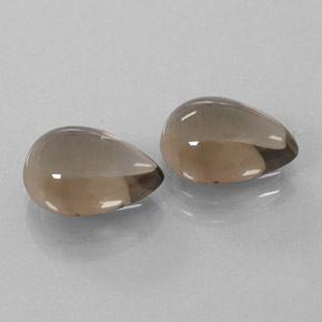 Gemas de cuarzo ahumado marrón natural de  ct, en forma de pera, transparente
