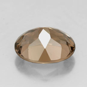 Cuarzo ahumado marrón natural de 2,73 ct, corte óvalo, VVS-VS