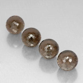 Gemas de cuarzo ahumado marrón natural de  ct, esfera / bola, VVS-VS