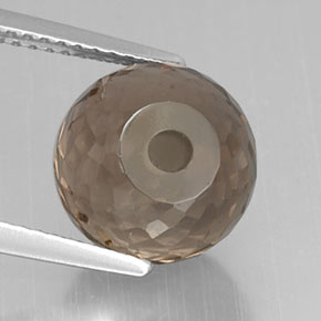 Cuarzo ahumado marrón natural de 6,68 ct, esfera / bola, VVS-VS
