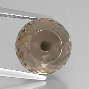 Cuarzo ahumado marrón natural de 6,91 ct, esfera / bola, VVS-VS