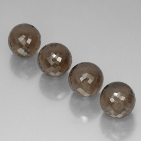 Gemas de cuarzo ahumado marrón natural de  ct, esfera / bola, VVS-VS