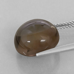 Cuarzo ahumado marrón natural de 8,18 ct, transparente, transparente / translúcido