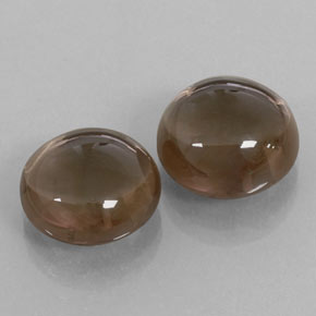 Gemas de cuarzo ahumado marrón natural de 13,17 ct, transparente, transparente / translúcido