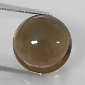 Cuarzo ahumado marrón natural de 14,58 ct, transparente, transparente / translúcido
