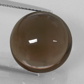 Cuarzo ahumado marrón natural de 13,93 ct, transparente, transparente / translúcido