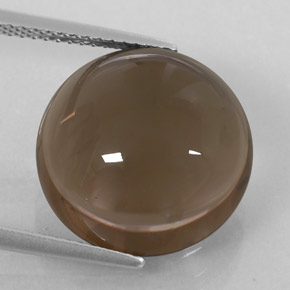 Cuarzo ahumado marrón natural de 13,14 ct, transparente, transparente / translúcido