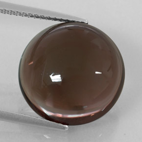 Cuarzo ahumado marrón natural de 10,96 ct, transparente, transparente / translúcido