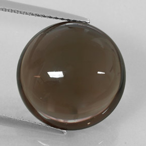 Cuarzo ahumado marrón natural de 11,68 ct, transparente, transparente / translúcido