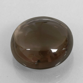Cuarzo ahumado marrón natural de 11,68 ct, transparente, transparente / translúcido