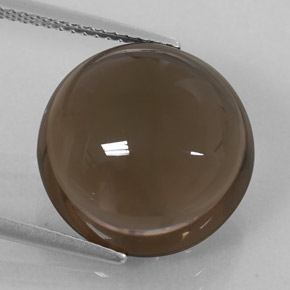 Cuarzo ahumado marrón natural de 12,05 ct, transparente, transparente / translúcido