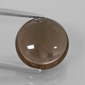 Cuarzo ahumado marrón natural de 5,65 ct, transparente, transparente / translúcido