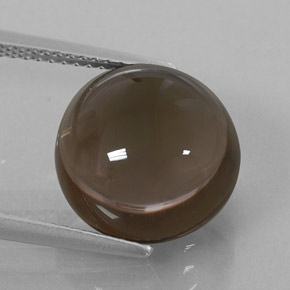 Cuarzo ahumado marrón natural de 8,96 ct, transparente, transparente / translúcido