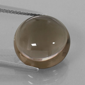 Cuarzo ahumado marrón natural de 7,76 ct, transparente, transparente / translúcido