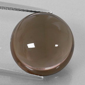 Cuarzo ahumado marrón natural de 11,27 ct, transparente, transparente / translúcido