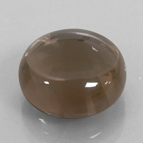 Cuarzo ahumado marrón natural de 11,27 ct, transparente, transparente / translúcido