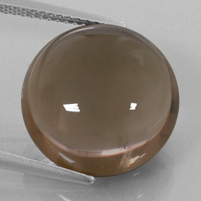 Cuarzo ahumado marrón natural de 12,26 ct, transparente, transparente / translúcido