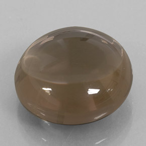 Cuarzo ahumado marrón natural de 12,26 ct, transparente, transparente / translúcido