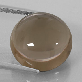 Cuarzo ahumado marrón natural de 11,52 ct, transparente, transparente / translúcido