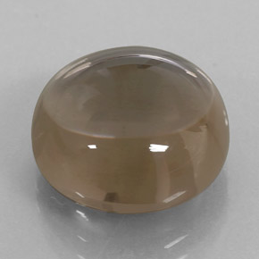 Cuarzo ahumado marrón natural de 11,52 ct, transparente, transparente / translúcido