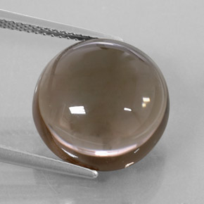 Cuarzo ahumado marrón natural de 11,28 ct, transparente, transparente / translúcido