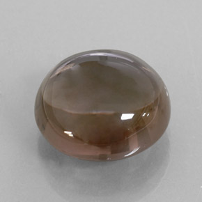 Cuarzo ahumado marrón natural de 11,28 ct, transparente, transparente / translúcido