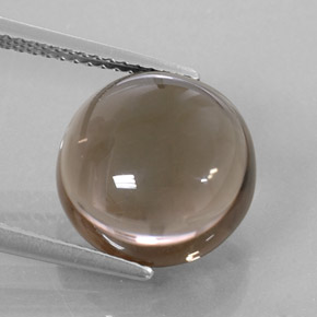 Cuarzo ahumado marrón natural de 6,81 ct, transparente, transparente / translúcido