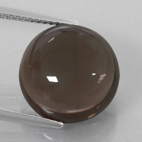 Cuarzo ahumado marrón natural de 9,00 ct, transparente, transparente / translúcido