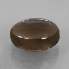 Cuarzo ahumado marrón natural de 7,51 ct, corte óvalo, transparente