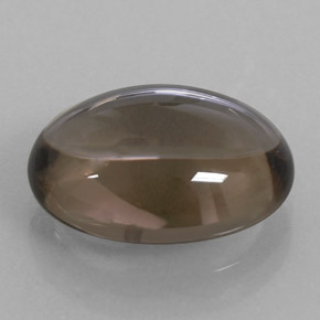 Cuarzo ahumado marrón natural de 8,88 ct, corte óvalo, transparente