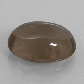 Cuarzo ahumado marrón natural de 5,88 ct, corte óvalo, transparente