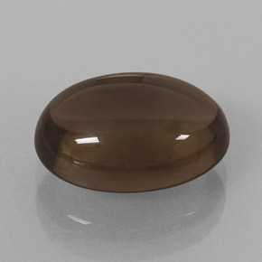 Cuarzo ahumado marrón natural de 6,70 ct, corte óvalo, transparente