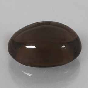 Cuarzo ahumado marrón natural de 6,71 ct, corte óvalo, transparente