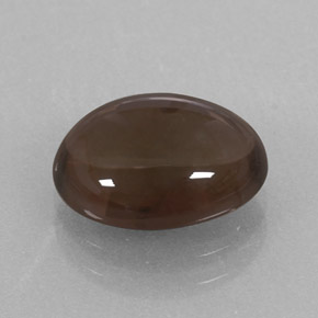 Cuarzo ahumado marrón natural de 3,06 ct, corte óvalo, transparente