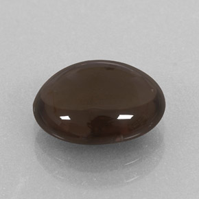 Cuarzo ahumado marrón natural de 2,88 ct, corte óvalo, transparente