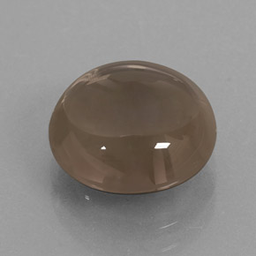 Cuarzo ahumado marrón natural de 4,54 ct, corte redondo, transparente