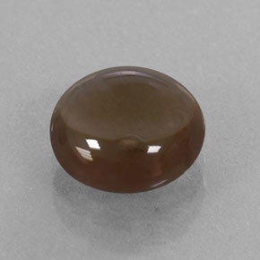 Cuarzo ahumado marrón natural de 2,76 ct, corte redondo, transparente