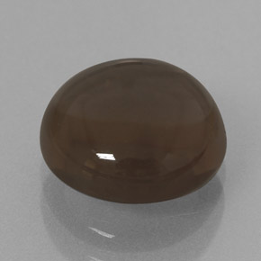 Cuarzo ahumado marrón natural de 2,66 ct, corte redondo, transparente