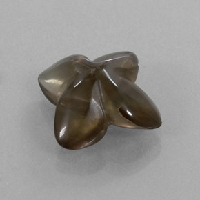 Cuarzo ahumado marrón natural de 6,59 ct, transparente, transparente / translúcido