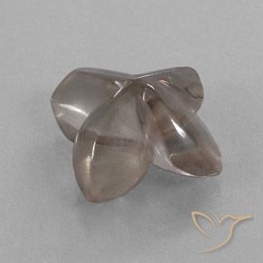 cuarzo ahumado Marrón muy claro natural de 8.80 ct, Corte Flor, Transparente / Translúcido