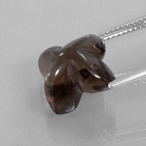 Cuarzo ahumado marrón natural de 6,63 ct, transparente, transparente / translúcido